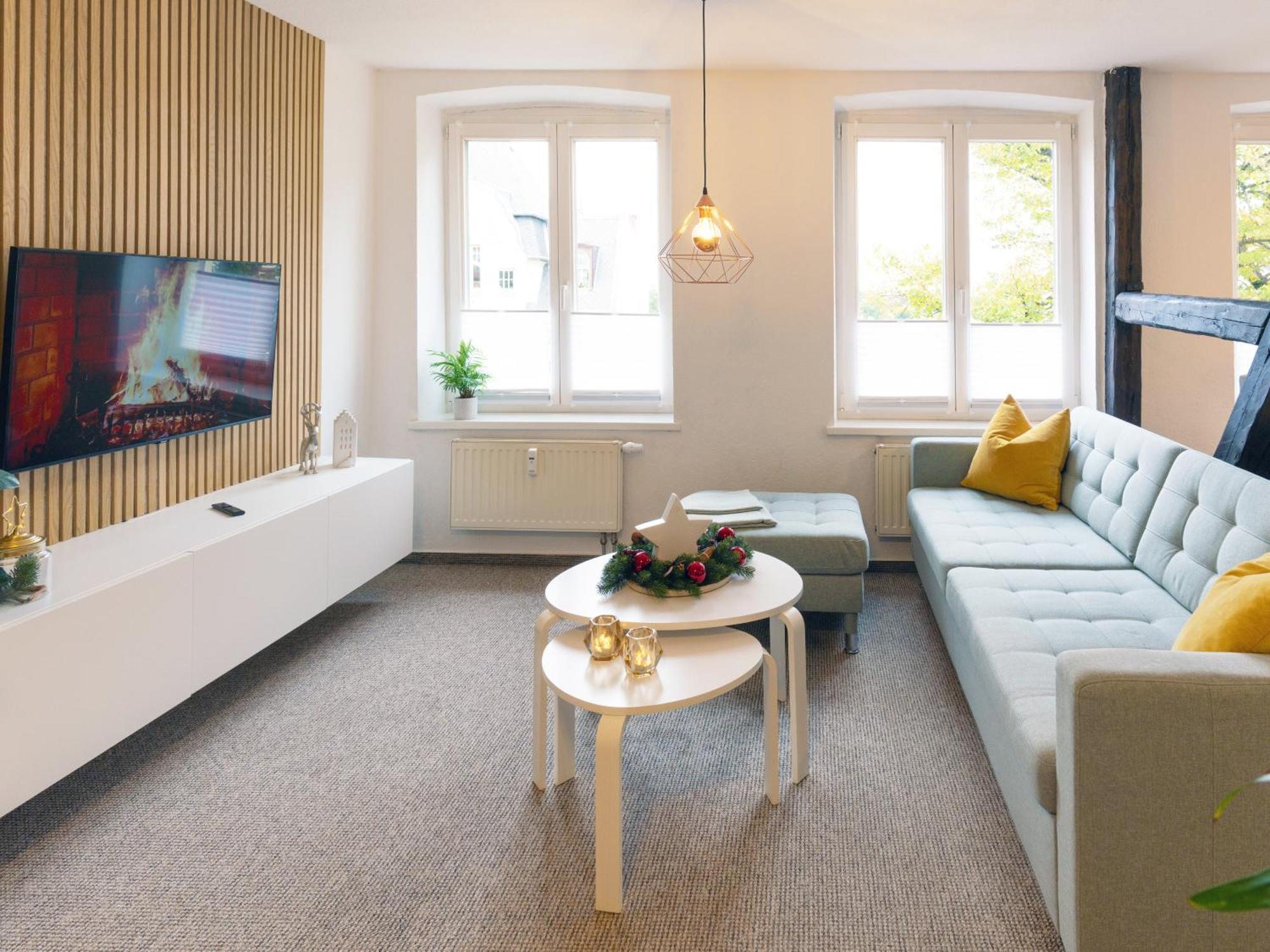 Schlosskoenig - Modernes & Zentrales Apartment Mit Balkon Und Arbeitsplatz Schwerin  Eksteriør billede