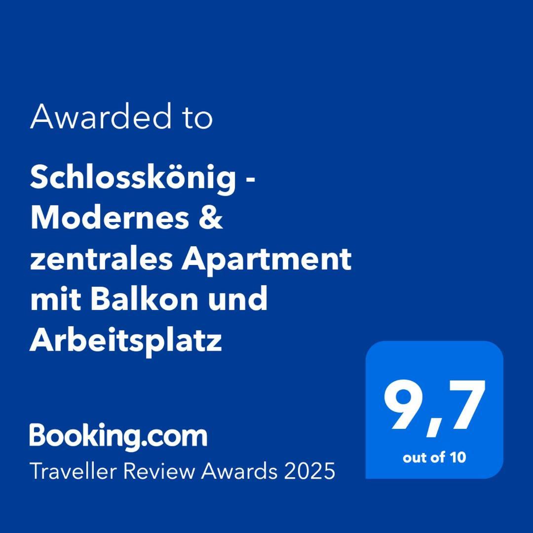 Schlosskoenig - Modernes & Zentrales Apartment Mit Balkon Und Arbeitsplatz Schwerin  Eksteriør billede